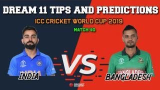 IND vs BAN Dream11 Prediction, Cricket World Cup 2019, Match 40: Best Playing XI Players to Pick for Today’s Match between India and Bangladesh at 3 PM